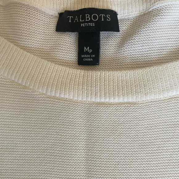 Talbots Red and Cream Striped Crew Neck Sweater - Picture 11 of 12